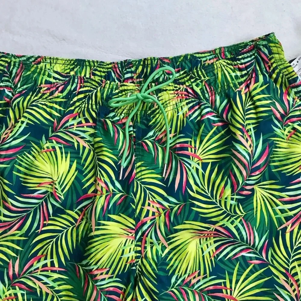 Lands' End NWT Tropical Volley Swim Trunk Men Various